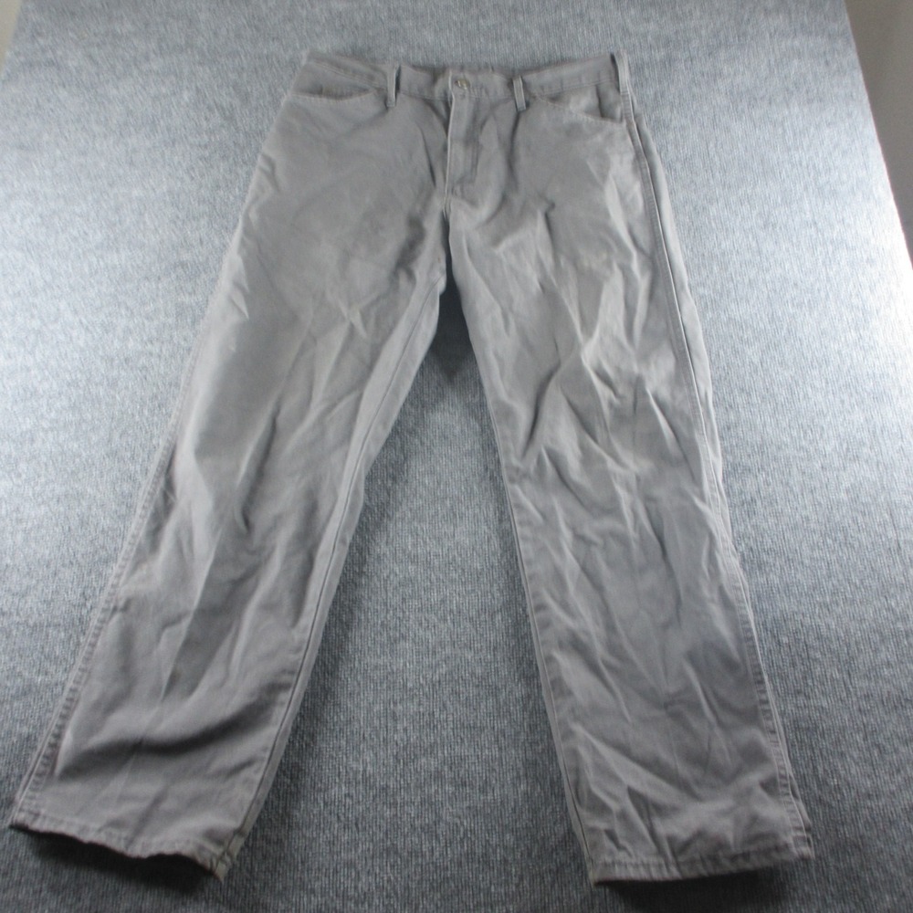 Lee Pants Men‎ 36x30 Gray Extreme Comfort Straight Flat Front Zip Fly Stretch